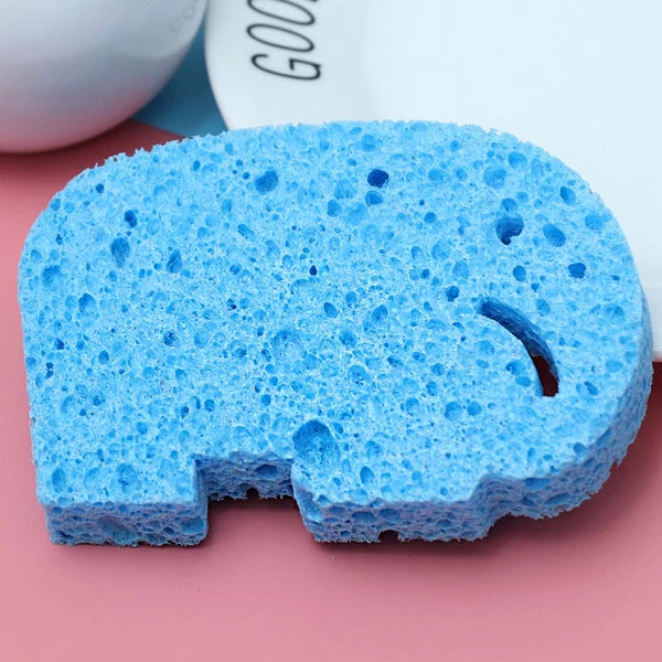 4Pcs Baby Bath Sponge Bath Rub Shower Sponge Cartoon Bath Brush Bath Rubbing
