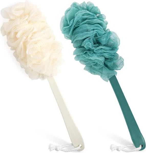 New Bath Loofah Sponge Brush Shower Long Handle Back Scrubber Bathing Accessorie