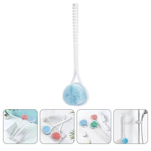 Silicone Bath Brush Man Women's Body Exfoliator Scrubber Exfoliating Back