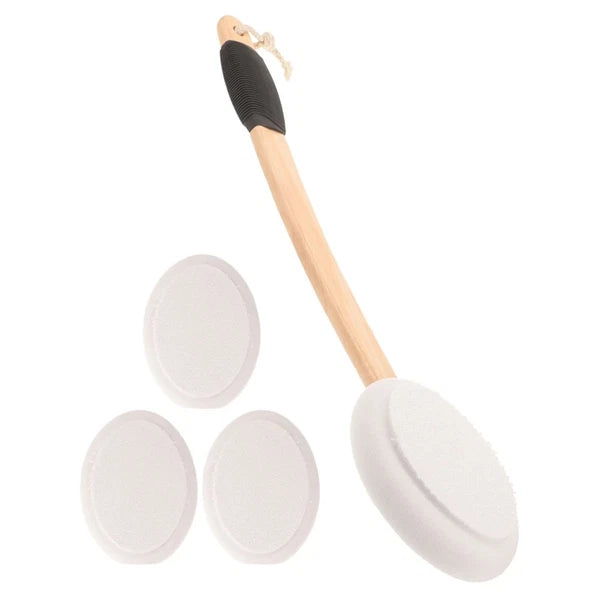 Back Applicator Anti-slip Bath Brush Set Elderly Baby Body Cream for Lotion