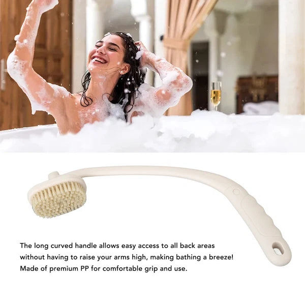 Back Bath Brush Long Curved Handle Back Scrubber Shower Brush For Elderly Di HB0