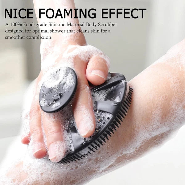 Food-Grade Soft Silicone Shower Brush for Sensitive Skin: Lather & Exfoliate