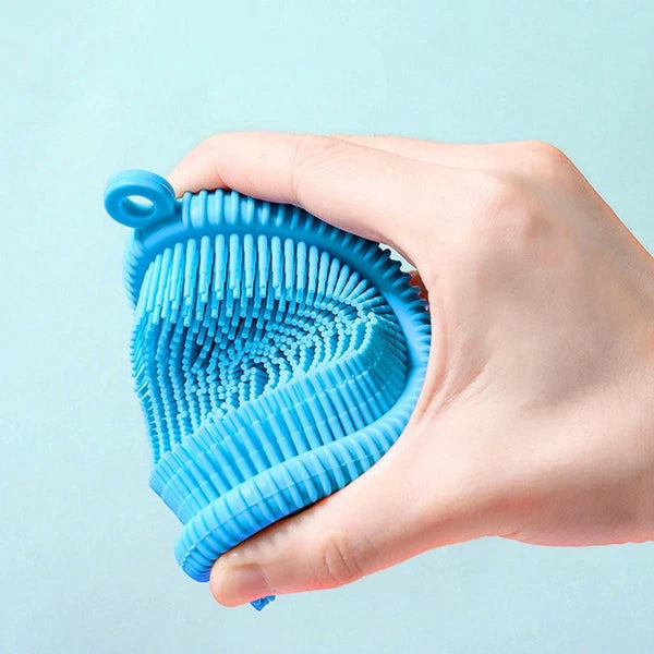 Bath Brush Body Exfoliator Newborn Baby Hair Washing Skin Scrubber