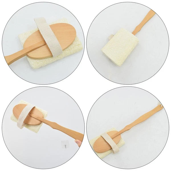 Bath Brush Exfoliating Loofah Sponge Comfortable Scrubber