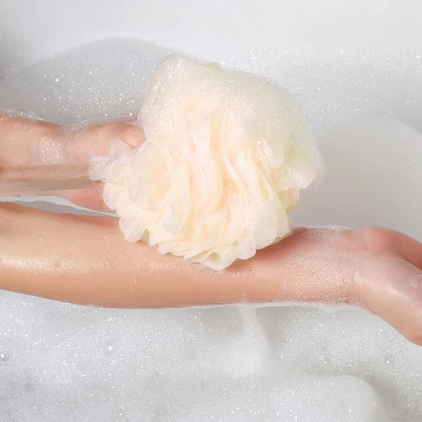 Bath Sponge Brush with Long Handle for Exfoliating and Cleaning Hard Areas