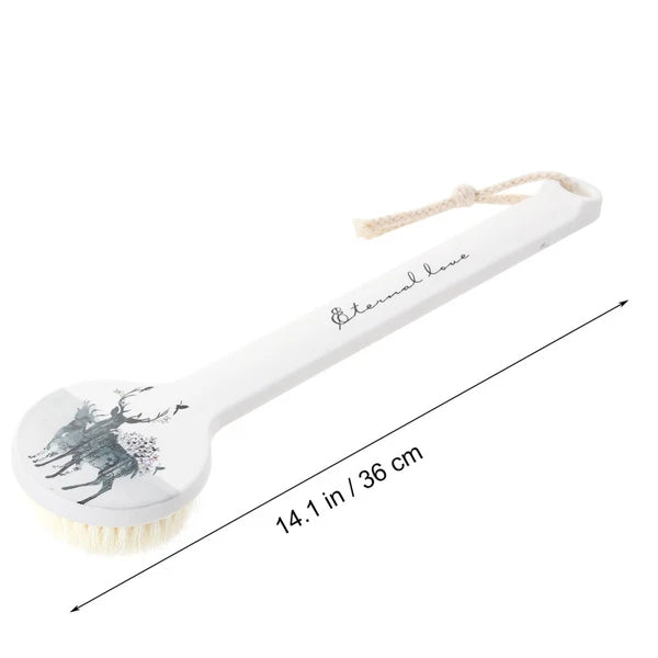 Exfoliating Body Brush Back Scrubber Brush Bristle Bath Brush