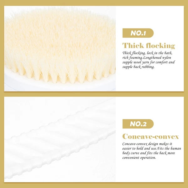 Double-head Shower Brush Man Scrubbing Bath Brushes Long Handle Bathing Use
