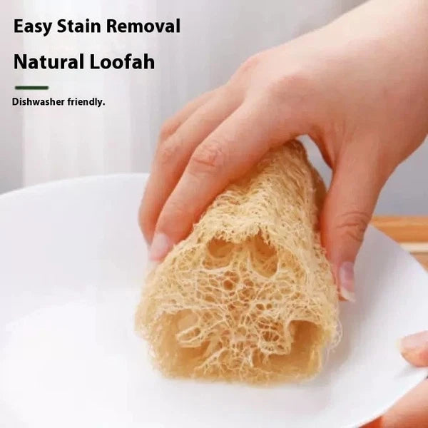 6 PCS 4' Natural Loofah/Luffa Bath Shower Sponge Exfoliator Kitchen Body Clean