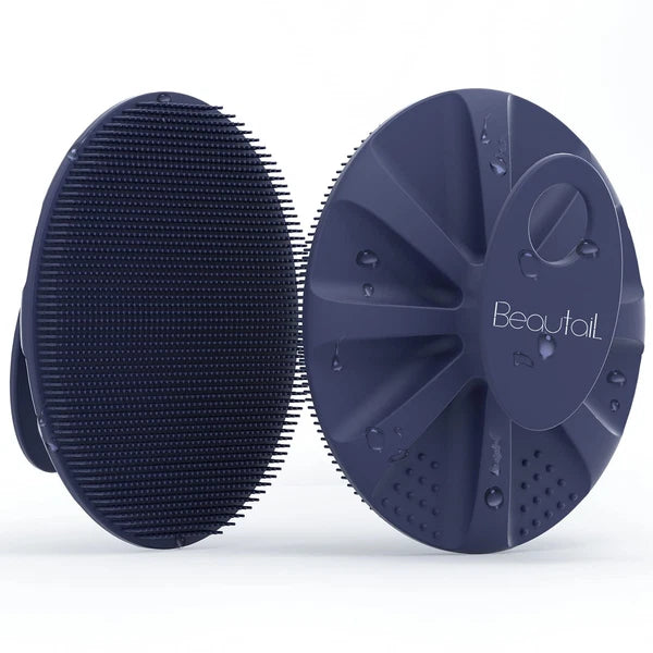 Silicone Body Scrubber Shower Bath Wash Brush Gentle Exfoliating Scrub Cleans...