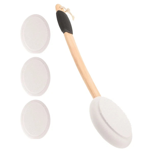Back Applicator Anti-slip Bath Brush Set Elderly Baby Body Cream for Lotion