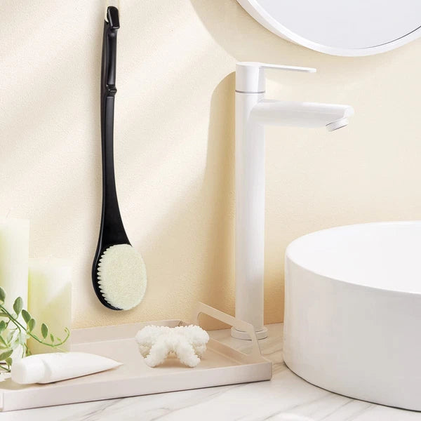 17Inch Long Handle Body Back Scrubber Shower Brush for Deep Cleaning Exfoliation