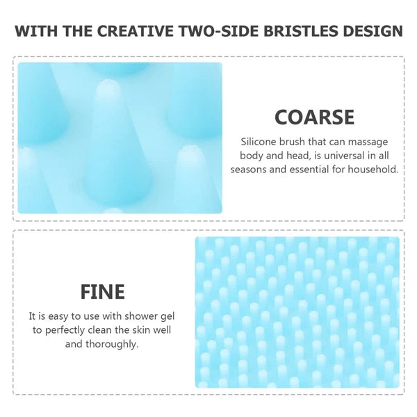 2 Pack Fish-shaped Bath Brush Child Shower Scrubber for Body Cleansing Baby