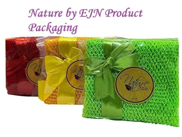 Ghana N1 Exfoliating Net Bath Sponge - 49" Ultra-Porous Chartreuse Green