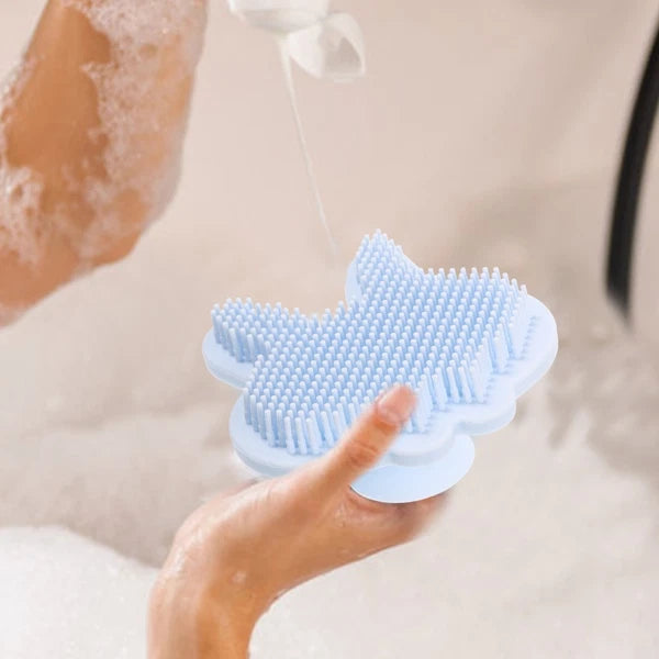 Silicone Bath Brush Child Baby Shower for Body Exfoliating Scrubber